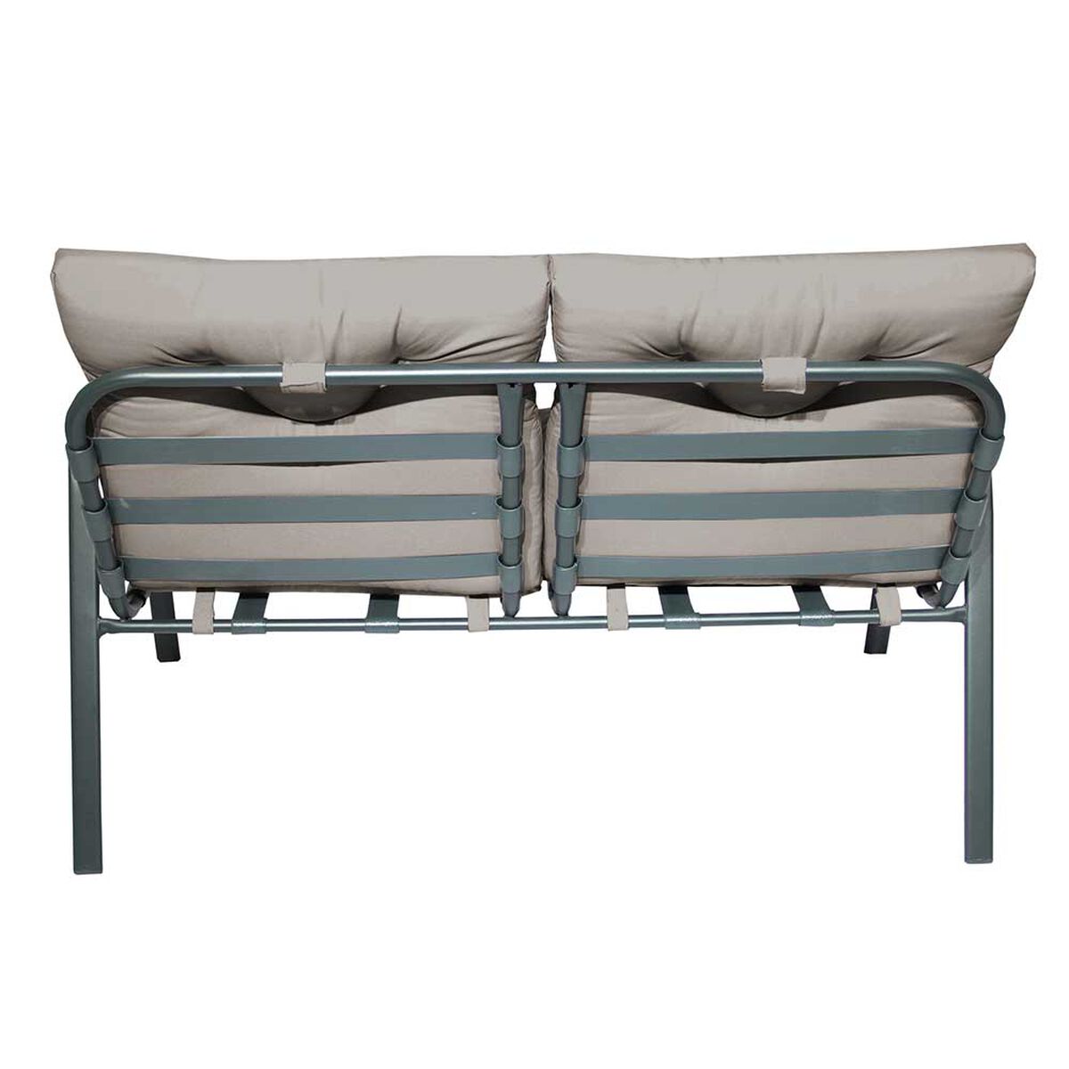 Juego de Living para Terraza Casanova Murano Sofá 2 Cuerpos + Dos Sillones 1 Cuerpo + Mesa de Centro Gris