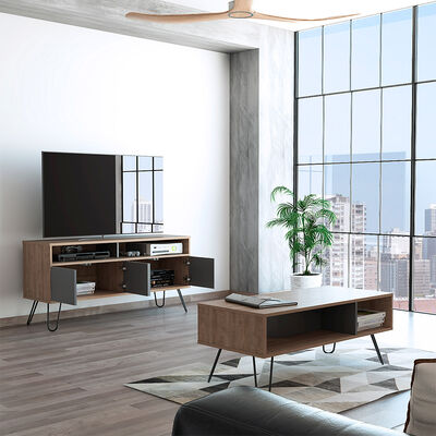 Imagen 2 del producto Rack TV Hasta 55"" + Mesa de Centro Vassel TuHome