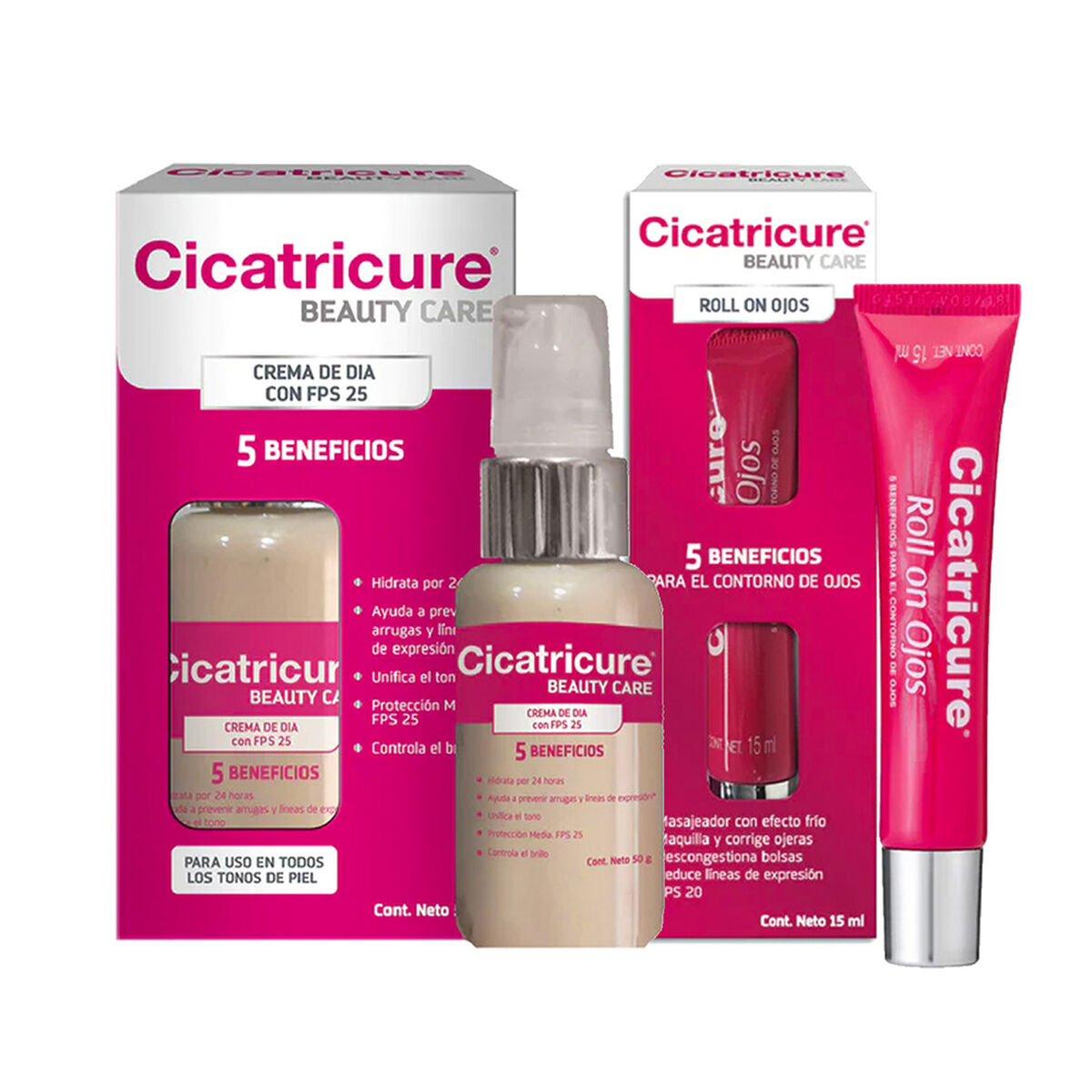 Kit Cicatricure Beauty Care 50 g + Cicatricure Roll On 15 ml