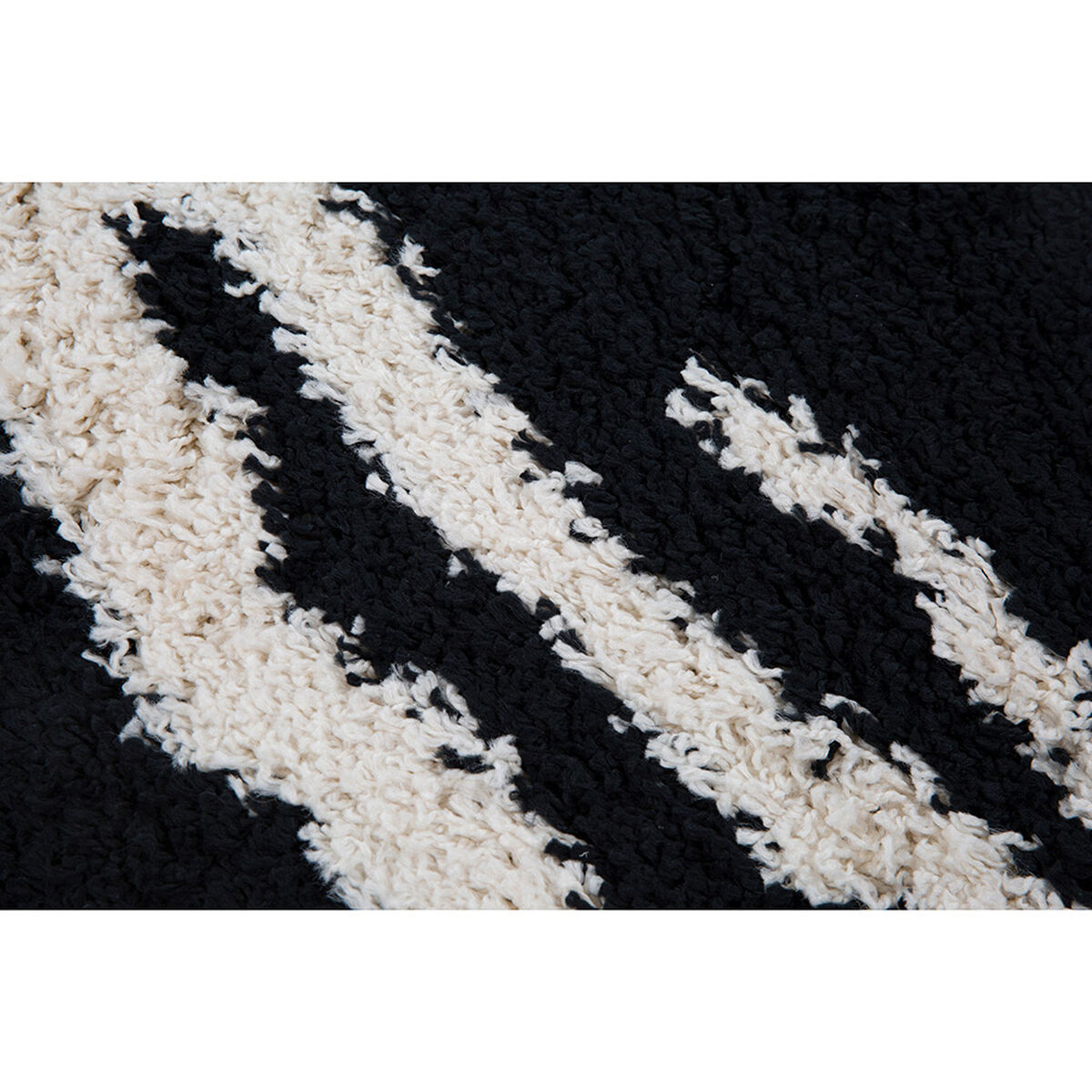 Bajada de Cama Idetex Shaggy Infinity 150 x 200 cm Negro