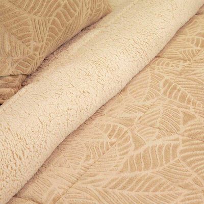 Imagen 2 del producto Cubrecama Doral 1,5 Plazas Beige Outboss Sherpa