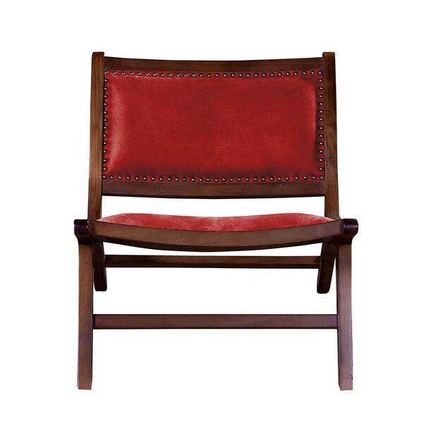 Sitial Latam Home Hannover Cuero Kentucky 1 Cuerpo Rojo