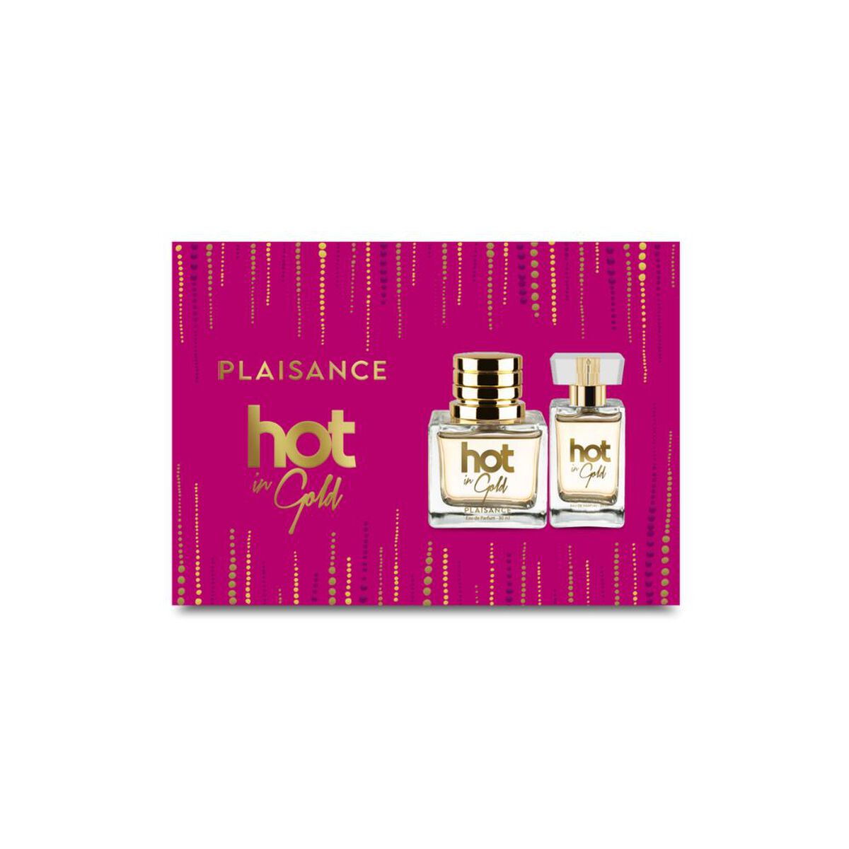 Set Perfume Hot in Gold EDP + Miniatura