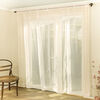 Juego de Velos Doral Liso Pasador 140 x 220 cm Crudo 