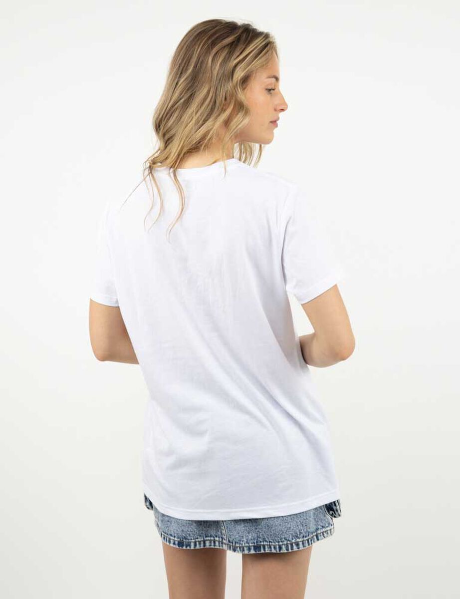 Polera Con Estampado Manga Corta Mujer Icono