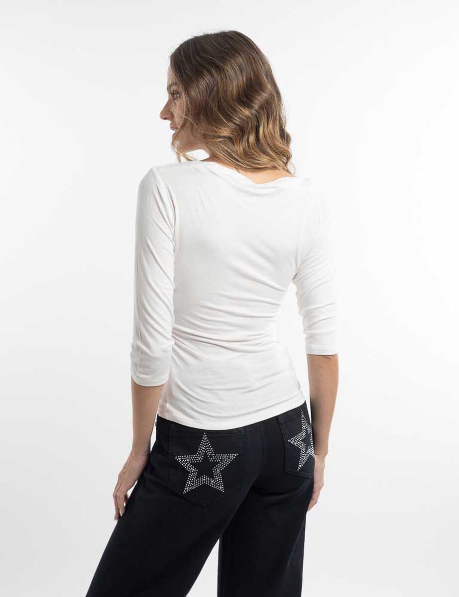 Polera Ce&ntilde;ida Manga 3/4 Mujer Soviet