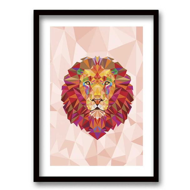 Cuadro Decorativo Retela Lion Triangle 50 x 35 cm