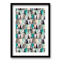 Cuadro Decorativo Retela Tropical Triangle 50 x 35 cm