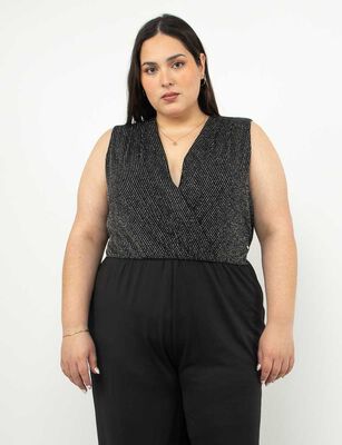 Imagen 2 del producto Enterito Largo Sin Mangas Mujer Extralindas Negro