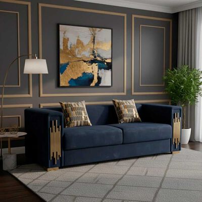 Imagen 1 del producto Sofá Daniels 3 Cuerpos Negro