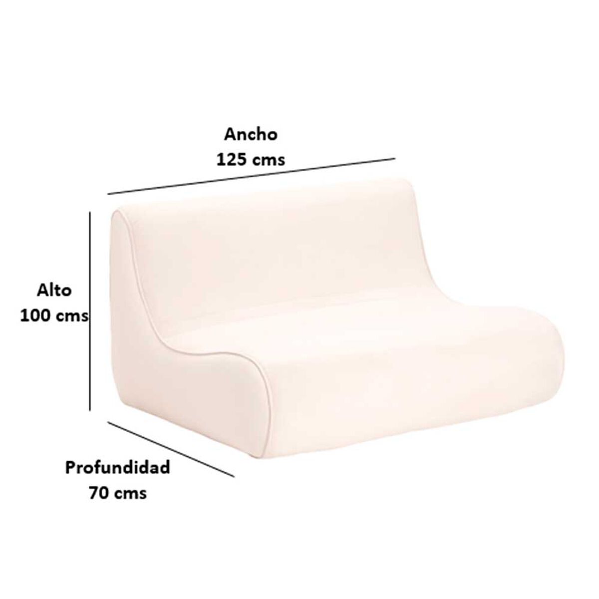 Sofá Bodevir Komodo PU 2 Cuerpos Rojo 