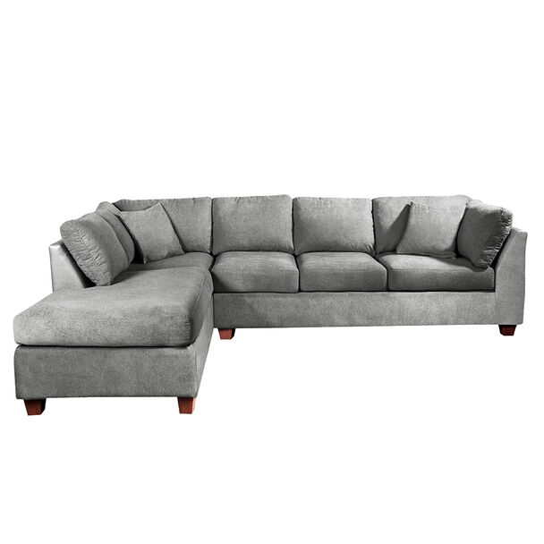 Sofá Seccional Latam Home Padua Izquierdo 5 Cuerpos Gris