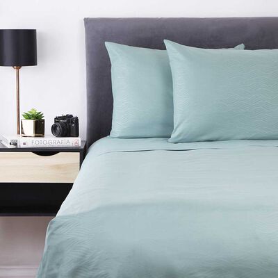 Juego de Sábanas Zibel 1,5 Plazas Liso Verde