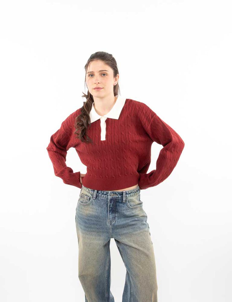 Sweater Crop Mujer Icono
