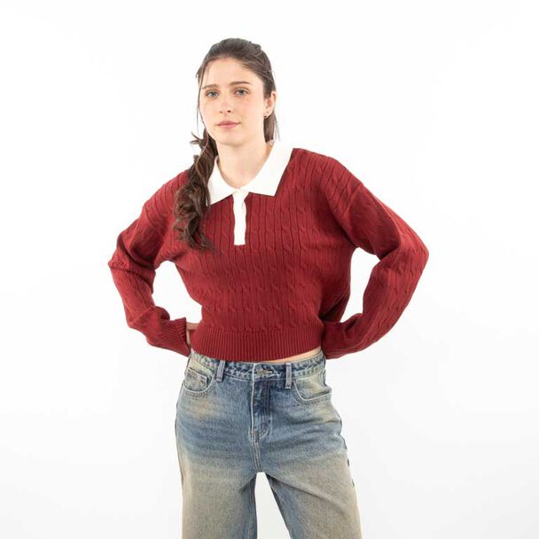 Sweater Crop Mujer Icono