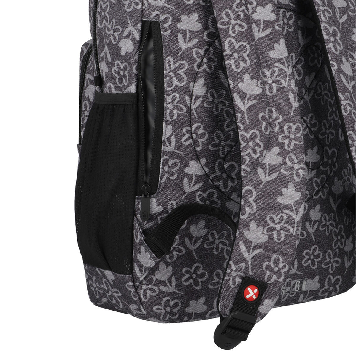 Mochila Notebook Xtrem Everdale 5XT Flores Negro 16"