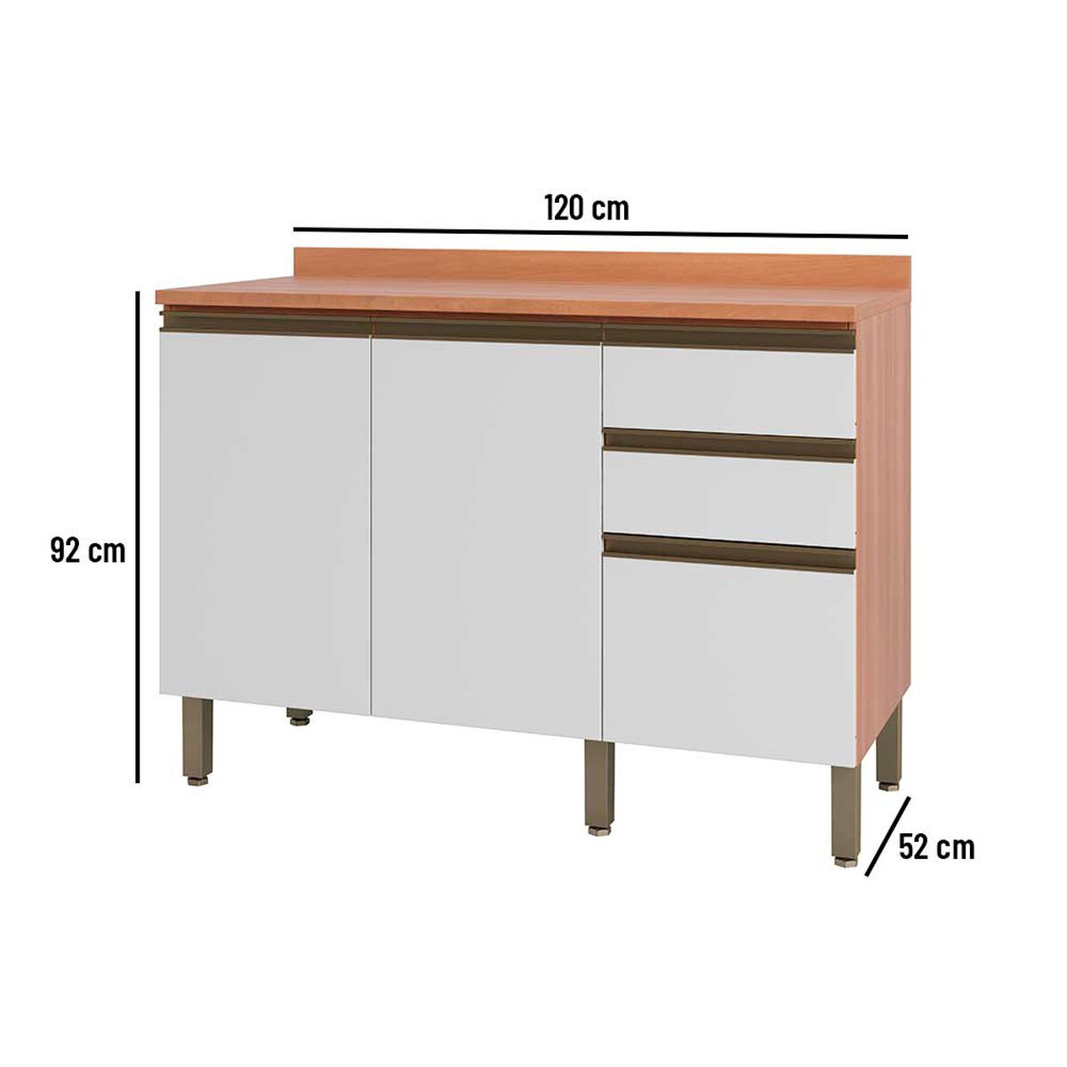 Mueble de Cocina Roca Macadamia Blanco