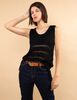 Sweater Crochet Sin Mangas Mujer Zibel