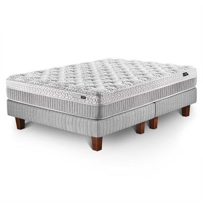 Cama Europea Cannon Base Dividida 2 Plazas Hybrid Cloud