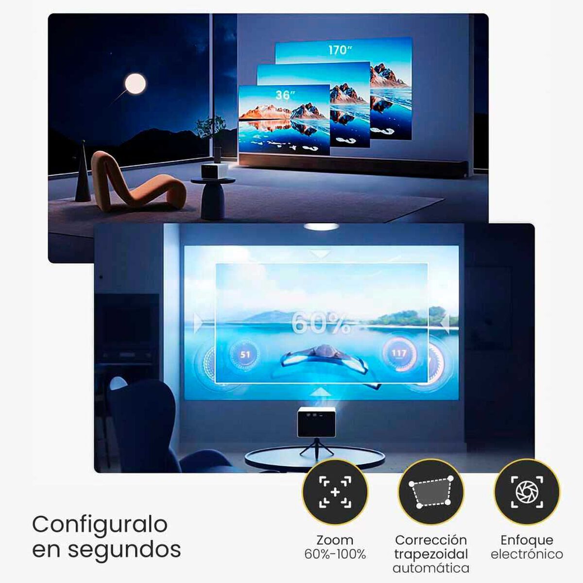 Proyector Port&aacute;til Levo Halo