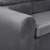 Sofá Mexx Muebles Dubai 3 Cuerpos Gris