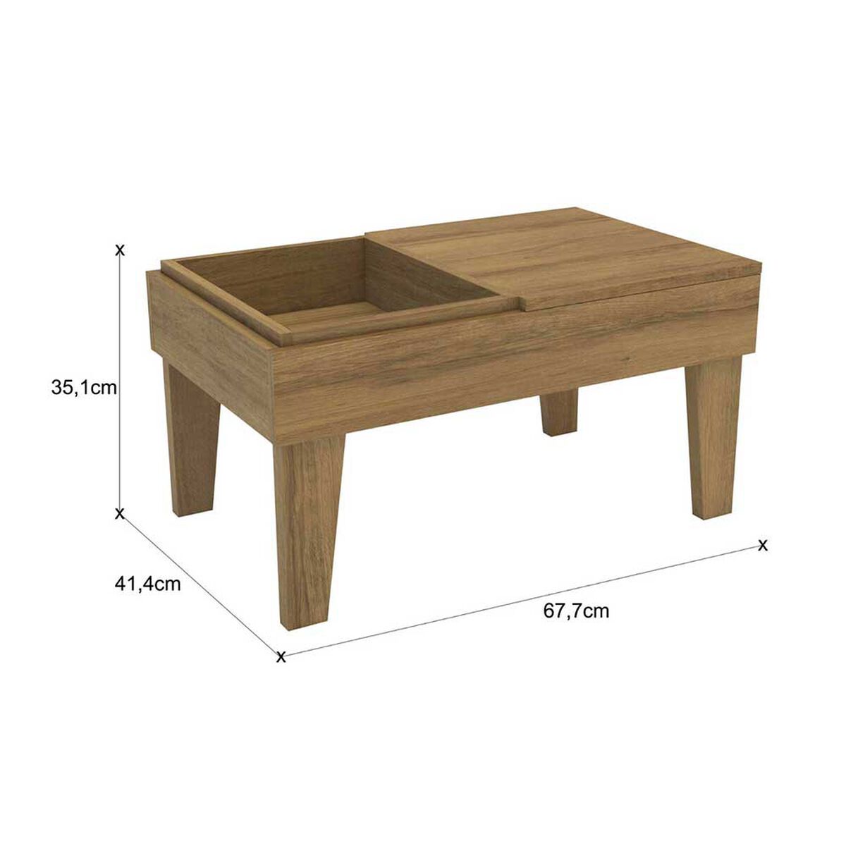 Mesa de Centro Exit Veneza Nogal-Beige