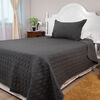 Quilt Doral 1,5 Plazas Negro Velvety