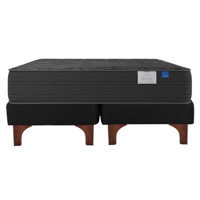 Cama Europea Flex Base Dividida Súper King Black