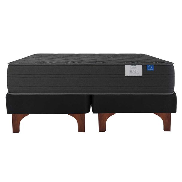 Cama Europea Flex Base Dividida Súper King Black