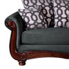 Sof&aacute; Tela Soft Velvet Latam Home Catania 3 Cuerpos