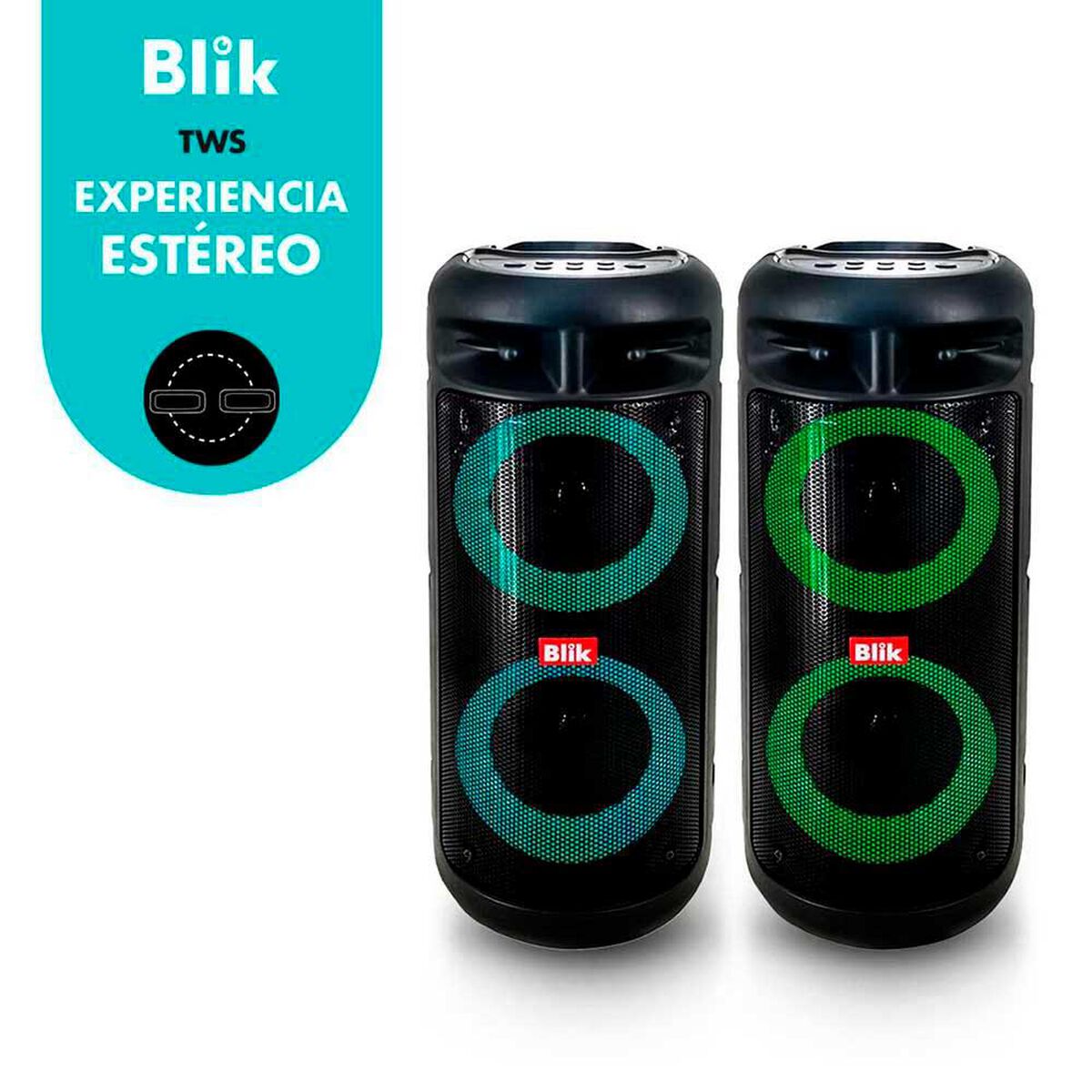 Parlante Bluetooth Blik UpSound 3 Negro Karaoke
