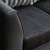 Juego de Living Elegant Detail Valentino Sofá 3 Cuerpos + Dos Sillones 1 Cuerpo Gris Oscuro
