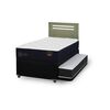 Cama Nido CIC 1,5 Plazas Premium + Respaldo Munich Olivo