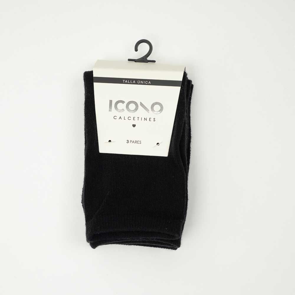 Pack 3 Calcetines Largo Mujer Icono