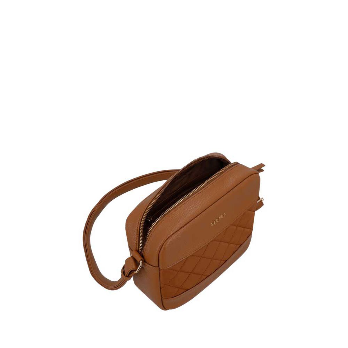 Cartera Bandolera Secret Aspen SC7 Peque&ntilde;a Caf&eacute;