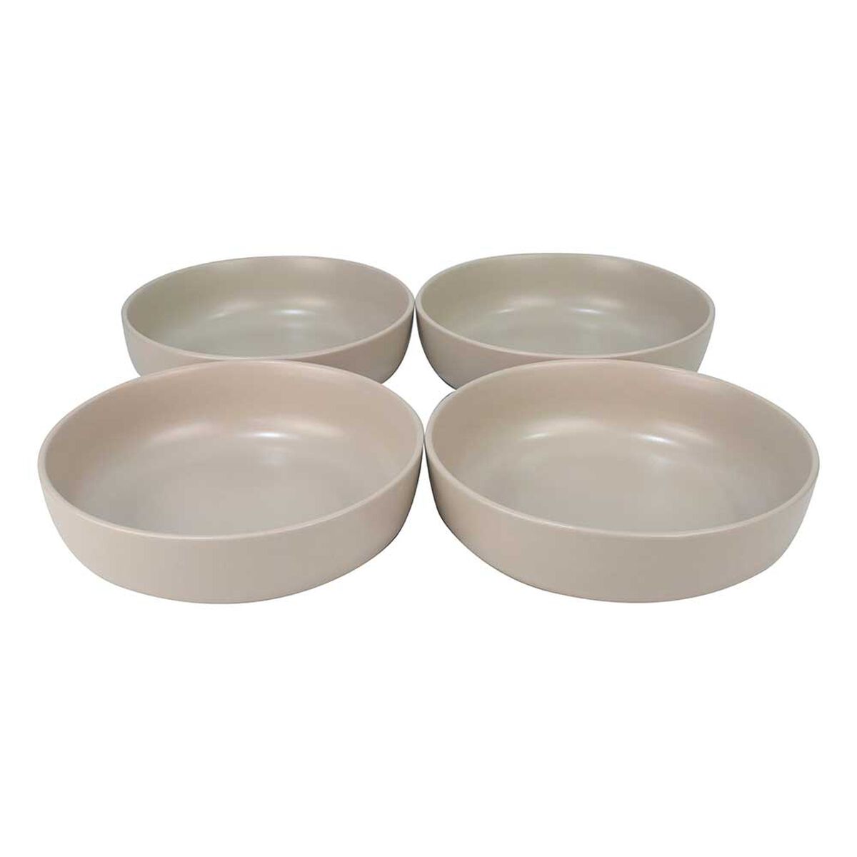 Set 4 Platos Hondo Doral Porto Servo Crema