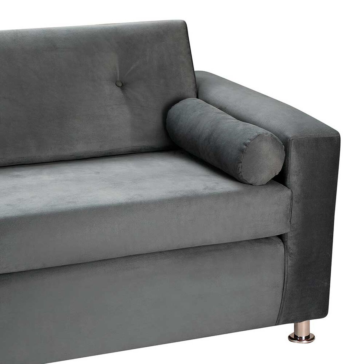 Sof&aacute; Bodevir Vivo Felpa 12 3 Cuerpos Gris&nbsp;