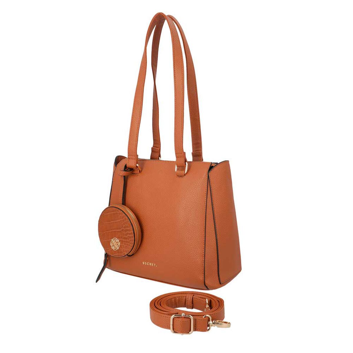 Cartera de Hombro Secret Sofia FW25 L Café Medio