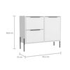 Buffet TuHome White Collection 2 Cajones Blanco
