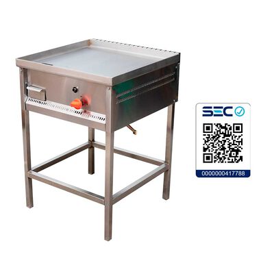 Imagen 2 del producto Plancha Churrasquera Ticgas 600x600 Full Inox GLP