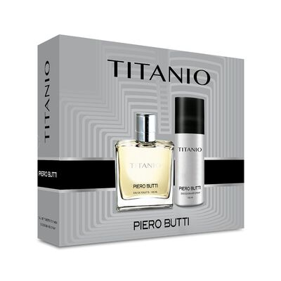 Set Perfume Piero Butti Titanio EDT + Desodorante
