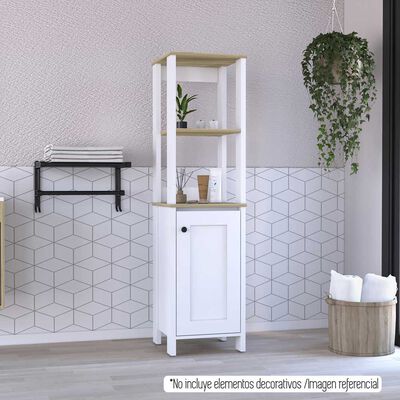 Optimizador de Baño TuHome Bath 1 Puerta Bi Color Duna Blanco