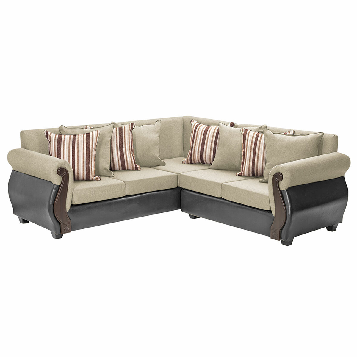 Sofá Seccional Innovamuebles New Bugambilia 5 Cuerpos Beige