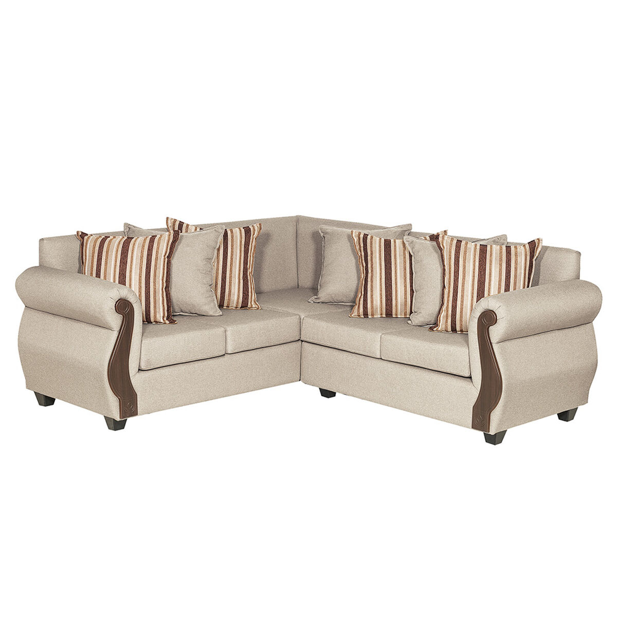 Sofá Seccional Innovamuebles New Bugambilia 5 Cuerpos Beige