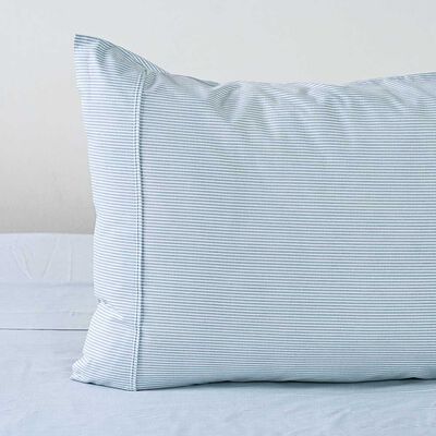 Imagen 2 del producto Juego de Sábanas Elements & Co 1.5 Plazas 144 Hilos Stripe Sage