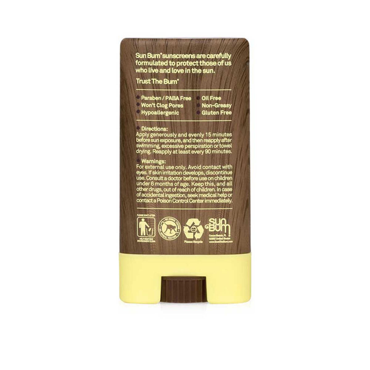 Protector Solar Facial En Barra PF 30 Sun Bum