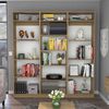 2 Estantes 4 Repisas + Estante 5 Repisas + 3 Complementos TuHome Home Macadamia