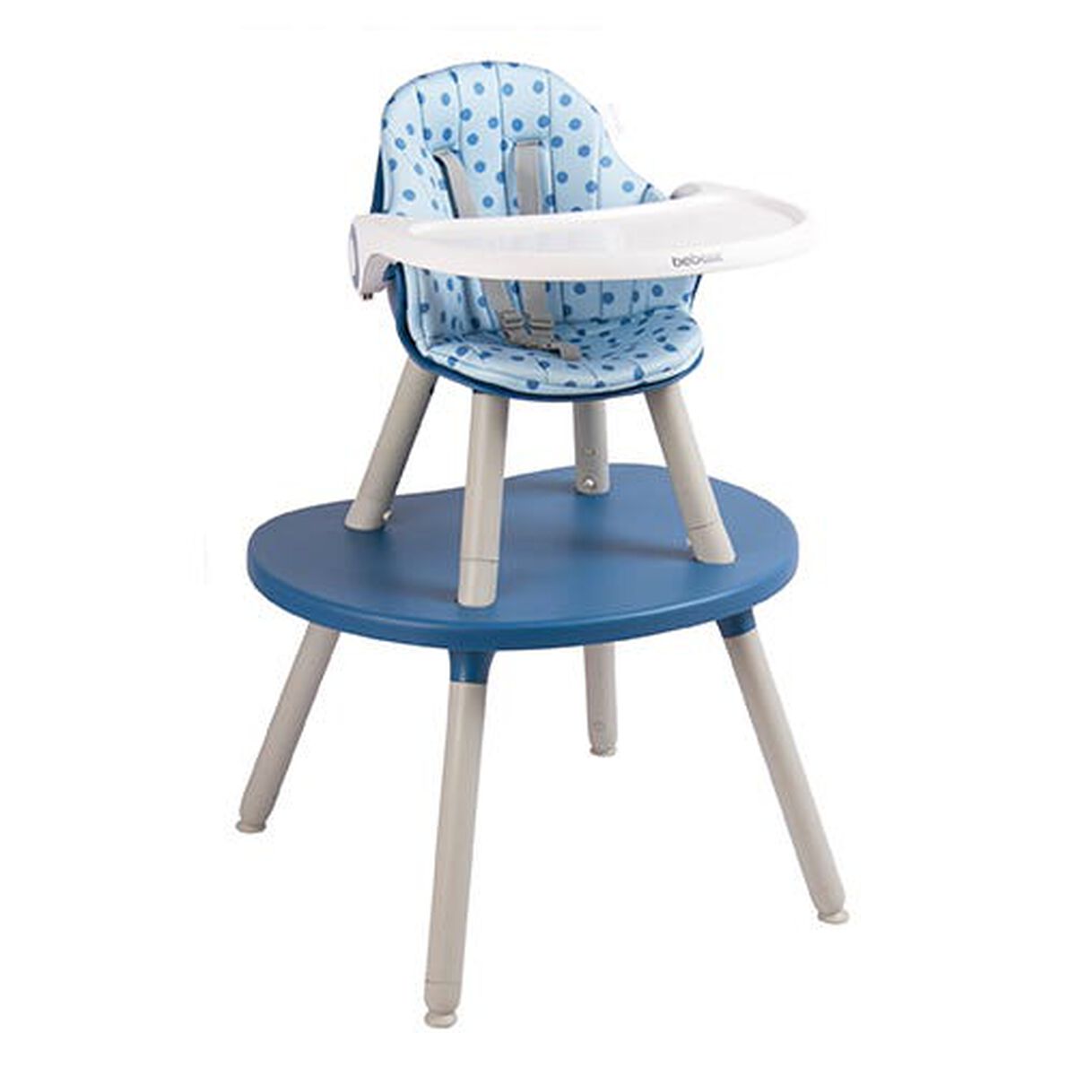 Silla de Comer Bebesit Baby Desk 3 en 1 Azul