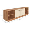 Rack TV Vekkahome Nova Hasta 70" Caf&eacute; Beige