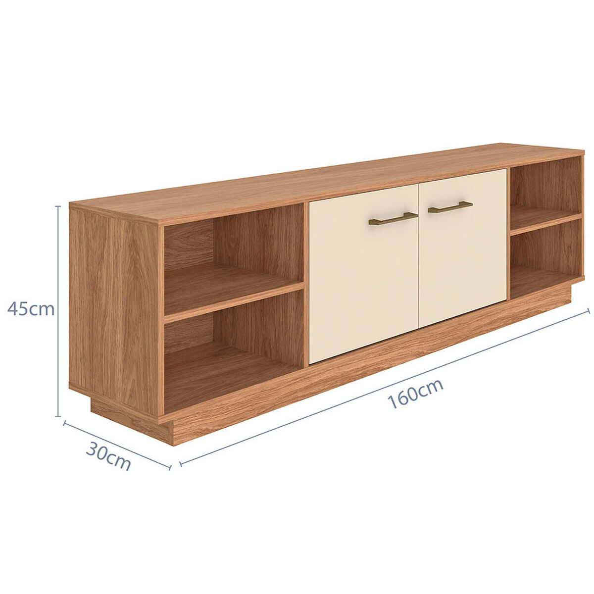 Rack TV Vekkahome Nova Hasta 70" Caf&eacute; Beige